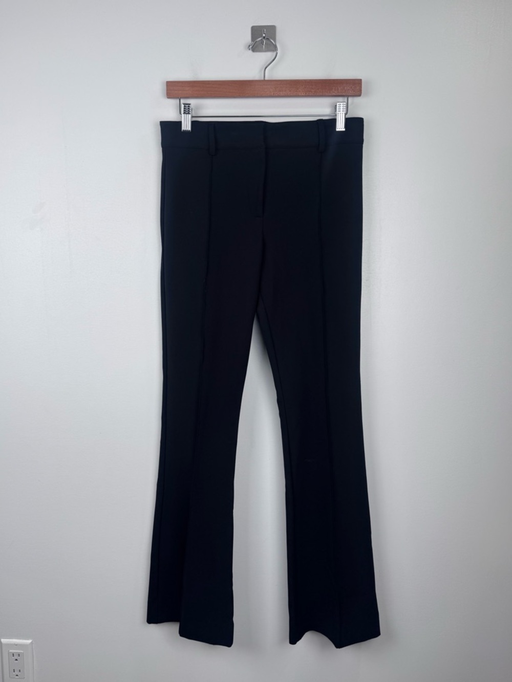 Veronica Beard Women Black Flared Trouser Pant Size 4